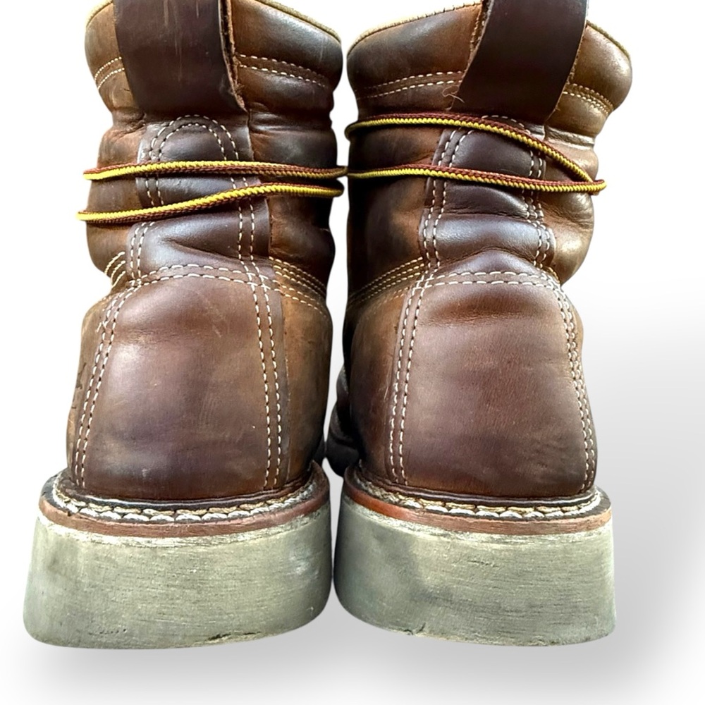 Thorogood Safety Toe American Heritage 6" Crepe Sole Work Boots size 9 2E Steel - Picture 7 of 16